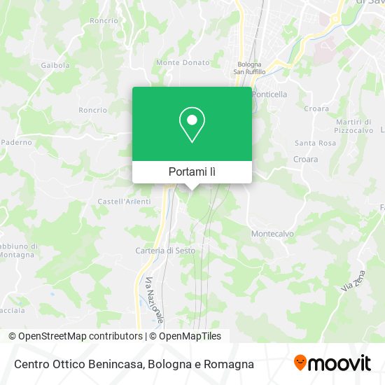 Mappa Centro Ottico Benincasa