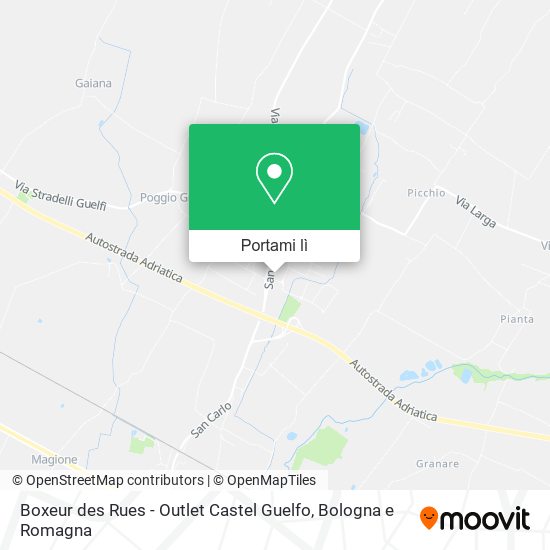 Mappa Boxeur des Rues - Outlet Castel Guelfo