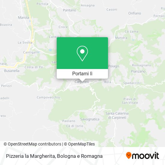 Mappa Pizzeria la Margherita