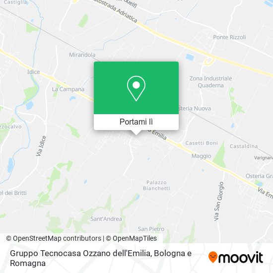 Mappa Gruppo Tecnocasa Ozzano dell'Emilia