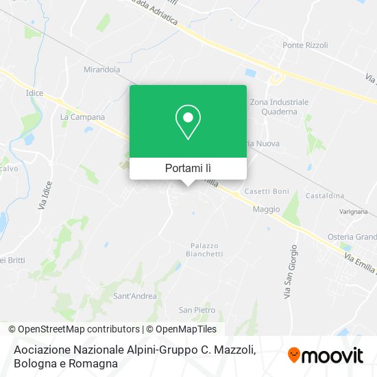 Mappa Aociazione Nazionale Alpini-Gruppo C. Mazzoli