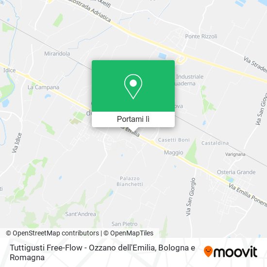 Mappa Tuttigusti Free-Flow - Ozzano dell'Emilia
