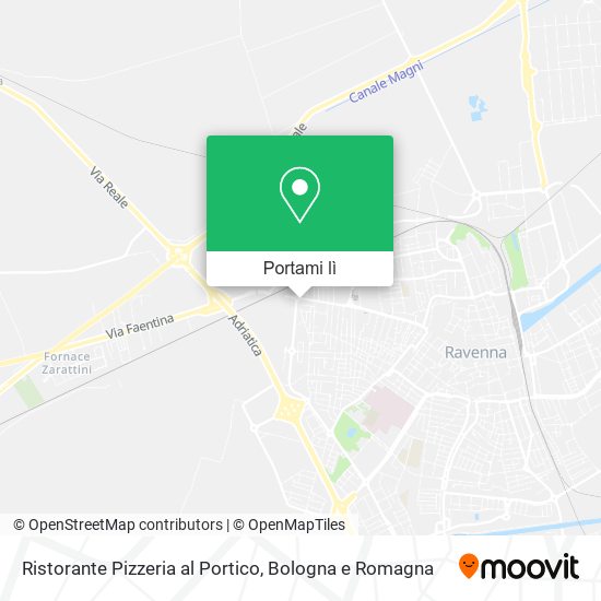 Mappa Ristorante Pizzeria al Portico