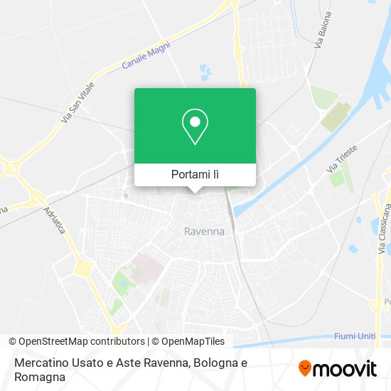 Mappa Mercatino Usato e Aste Ravenna