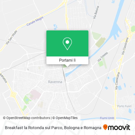 Mappa Breakfast la Rotonda sul Parco