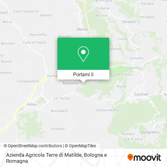 Mappa Azienda Agricola Terre di Matilde
