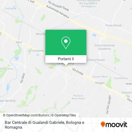 Mappa Bar Centrale di Gualandi Gabriele