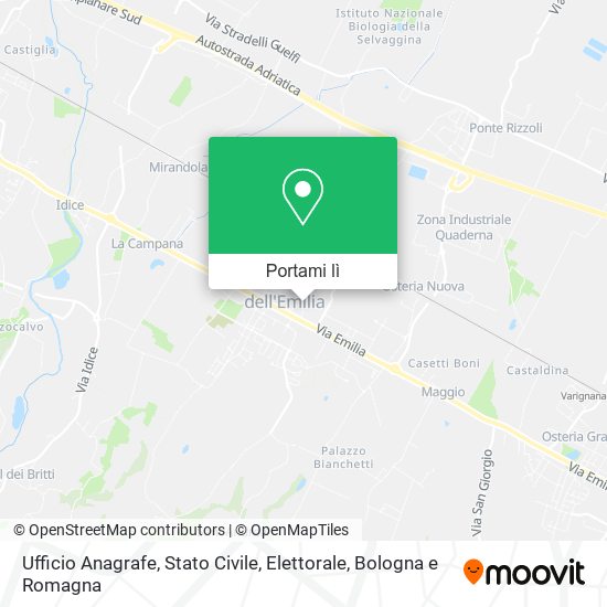 Mappa Ufficio Anagrafe, Stato Civile, Elettorale