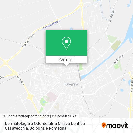 Mappa Dermatologia e Odontoiatria Clinica Dentisti Casavecchia