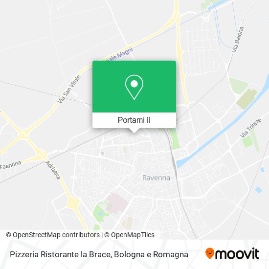 Mappa Pizzeria Ristorante la Brace