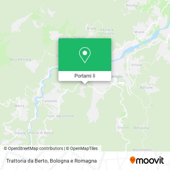 Mappa Trattoria da Berto