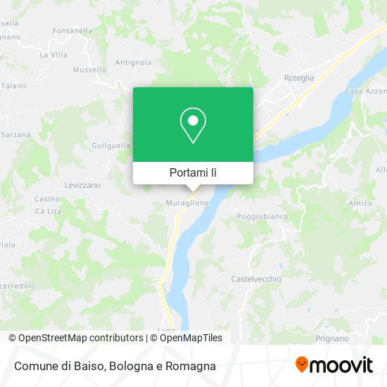 Mappa Comune di Baiso