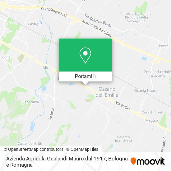 Mappa Azienda Agricola Gualandi Mauro dal 1917