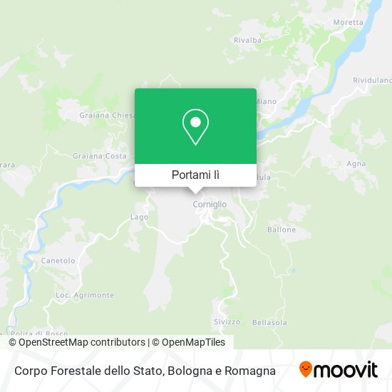Mappa Corpo Forestale dello Stato