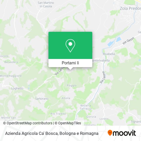 Mappa Azienda Agricola Ca' Bosca