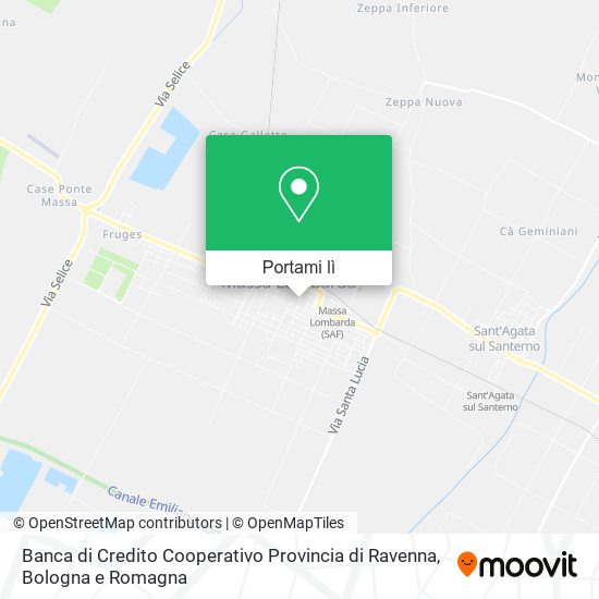 Mappa Banca di Credito Cooperativo Provincia di Ravenna