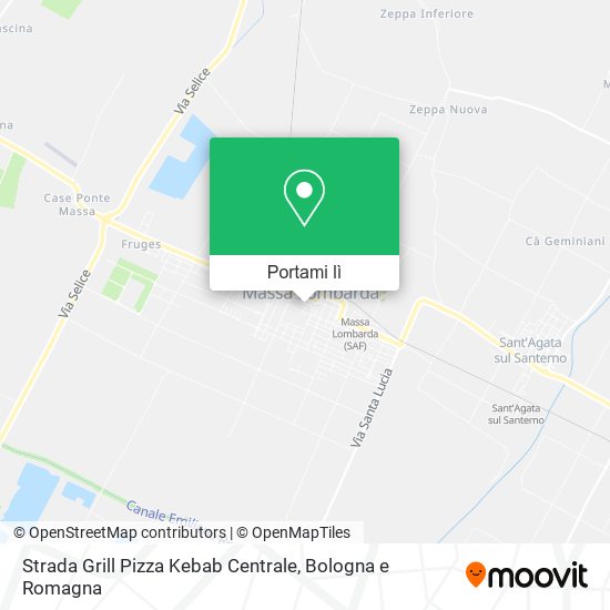 Mappa Strada Grill Pizza Kebab Centrale