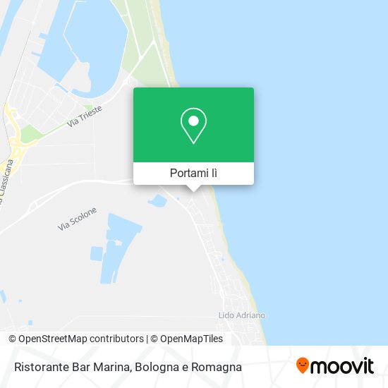 Mappa Ristorante Bar Marina