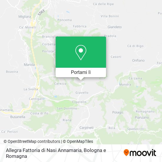 Mappa Allegra Fattoria di Nasi Annamaria