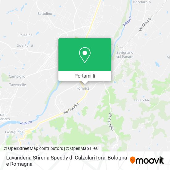 Mappa Lavanderia Stireria Speedy di Calzolari Iora