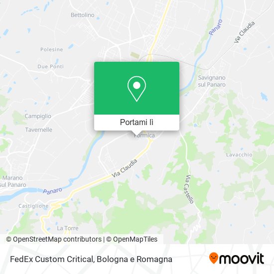 Mappa FedEx Custom Critical