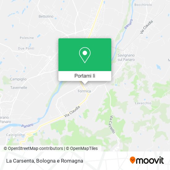 Mappa La Carsenta