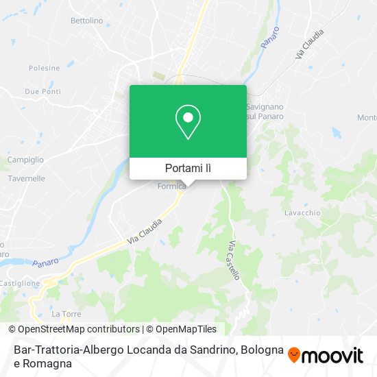 Mappa Bar-Trattoria-Albergo Locanda da Sandrino