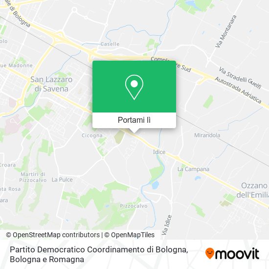 Mappa Partito Democratico Coordinamento di Bologna