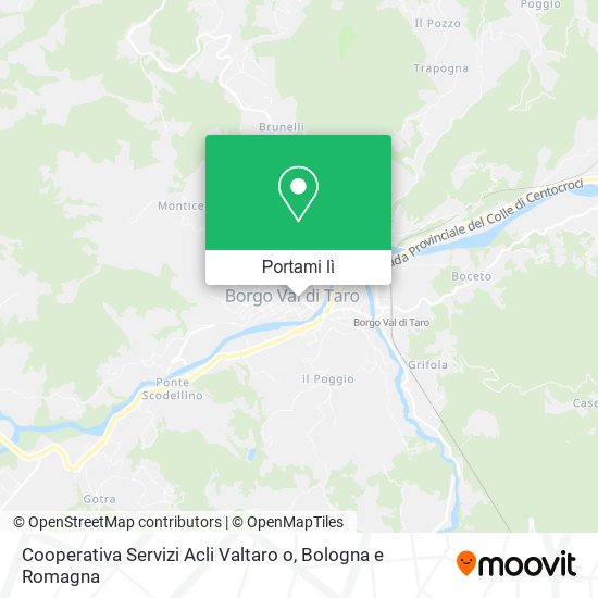Mappa Cooperativa Servizi Acli Valtaro o