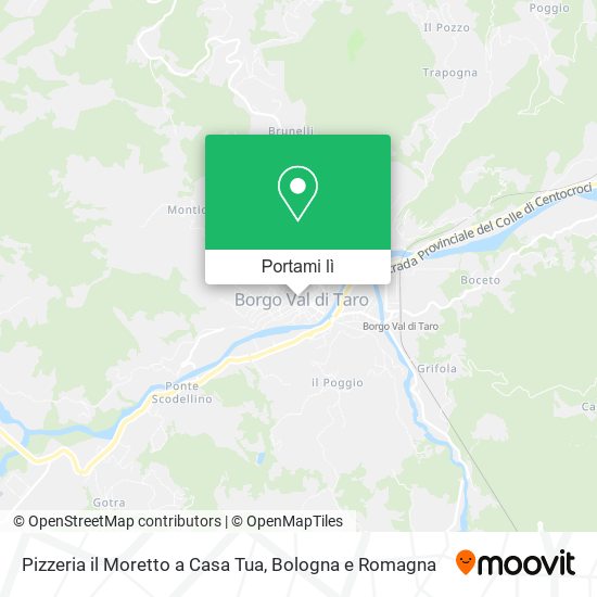 Mappa Pizzeria il Moretto a Casa Tua
