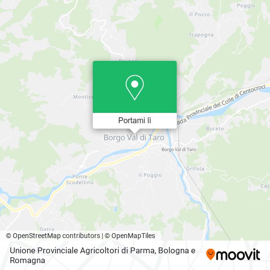 Mappa Unione Provinciale Agricoltori di Parma