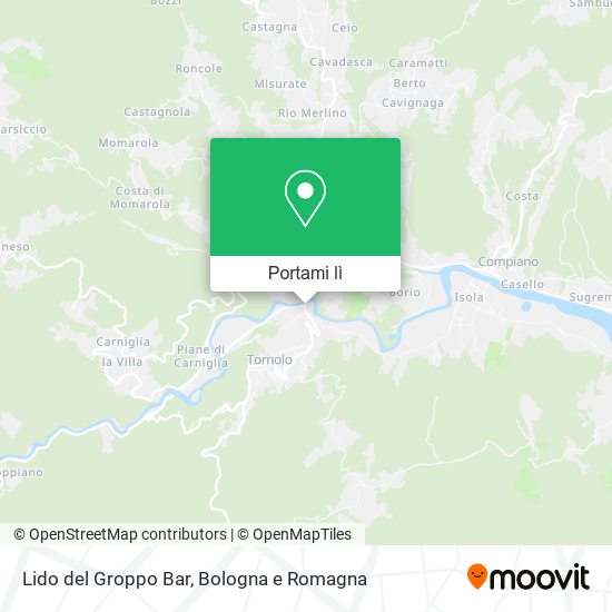 Mappa Lido del Groppo Bar