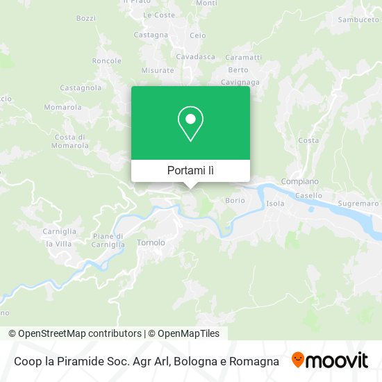 Mappa Coop la Piramide Soc. Agr Arl