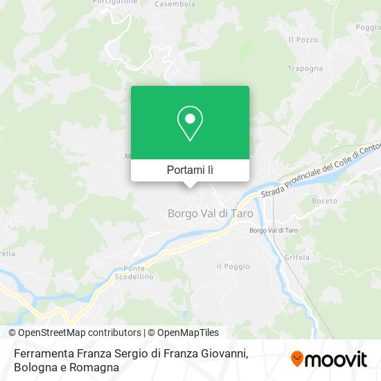 Mappa Ferramenta Franza Sergio di Franza Giovanni