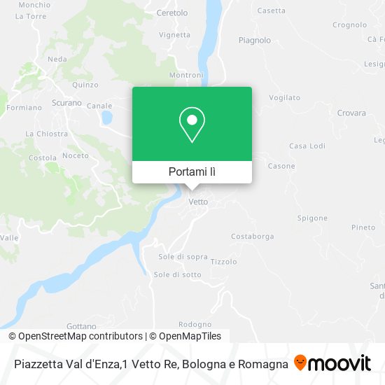 Mappa Piazzetta Val d'Enza,1 Vetto Re