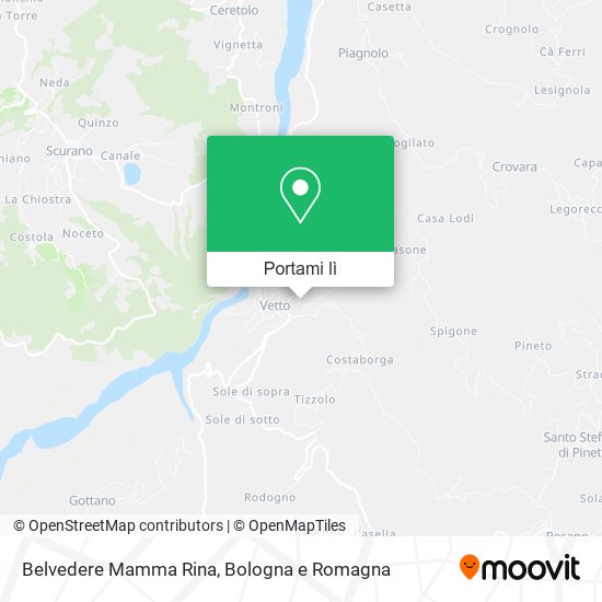 Mappa Belvedere Mamma Rina