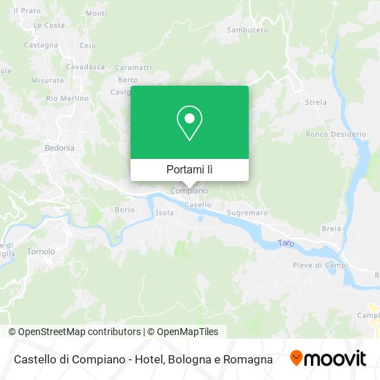 Mappa Castello di Compiano - Hotel