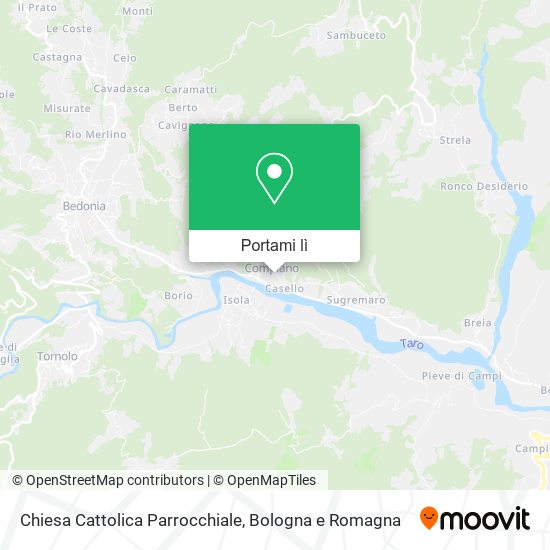 Mappa Chiesa Cattolica Parrocchiale
