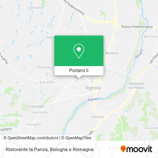 Mappa Ristorante la Panza