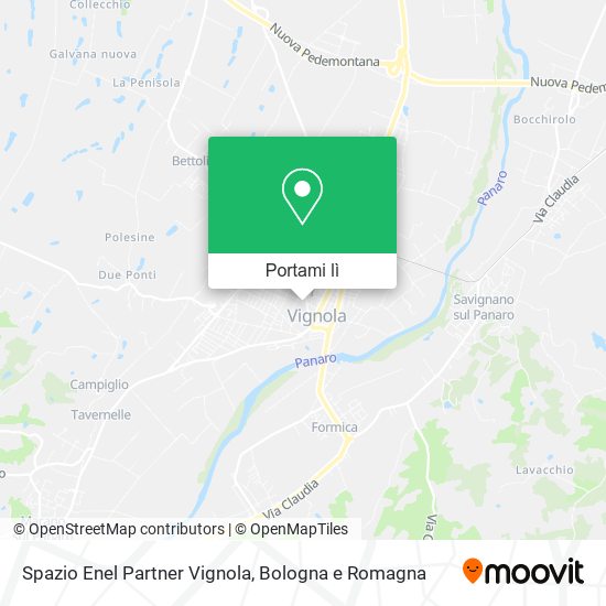 Mappa Spazio Enel Partner Vignola