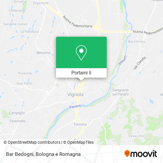 Mappa Bar Bedogni