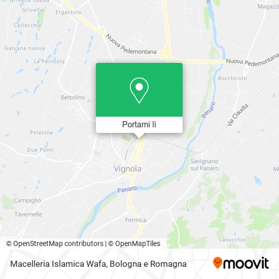 Mappa Macelleria Islamica Wafa