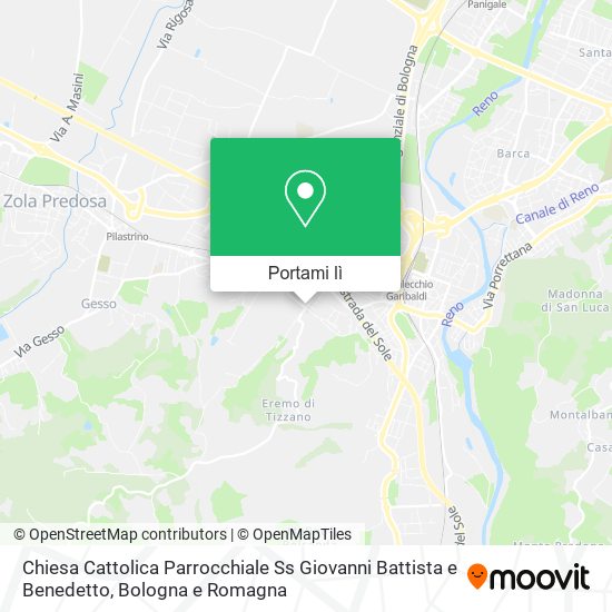 Mappa Chiesa Cattolica Parrocchiale Ss Giovanni Battista e Benedetto