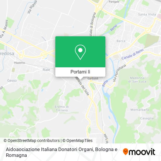 Mappa Aidoaociazione Italiana Donatori Organi