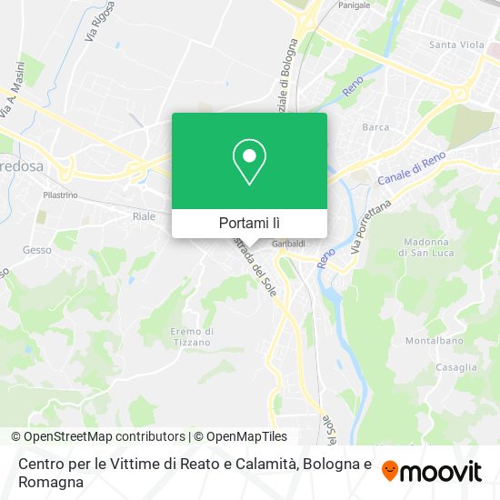 Mappa Centro per le Vittime di Reato e Calamità