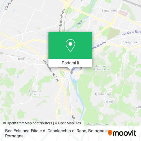 Mappa Bcc Felsinea-Filiale di Casalecchio di Reno