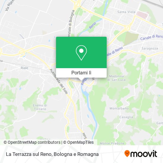 Mappa La Terrazza sul Reno