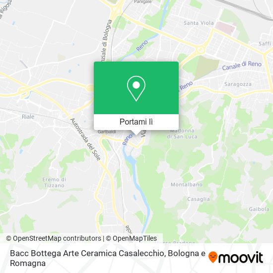 Mappa Bacc Bottega Arte Ceramica Casalecchio