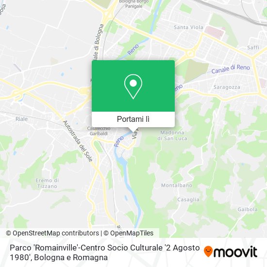Mappa Parco 'Romainville'-Centro Socio Culturale '2 Agosto 1980'