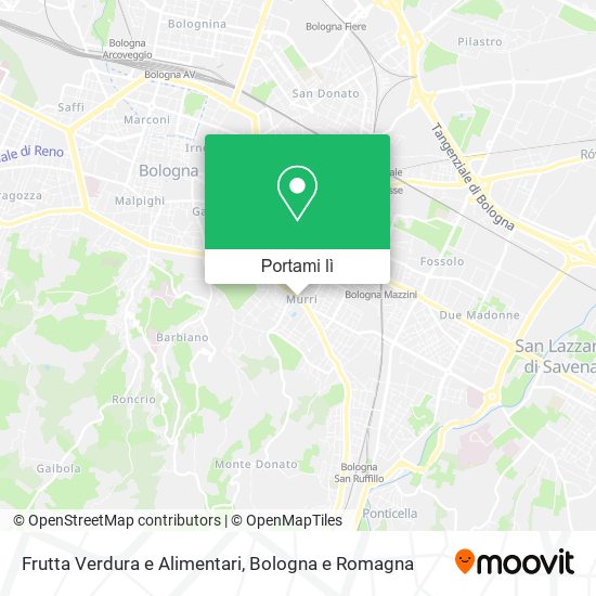 Mappa Frutta Verdura e Alimentari